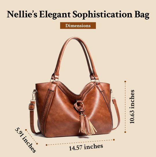 Women’s Brown Leather Large Shoulder Bag | Nellie