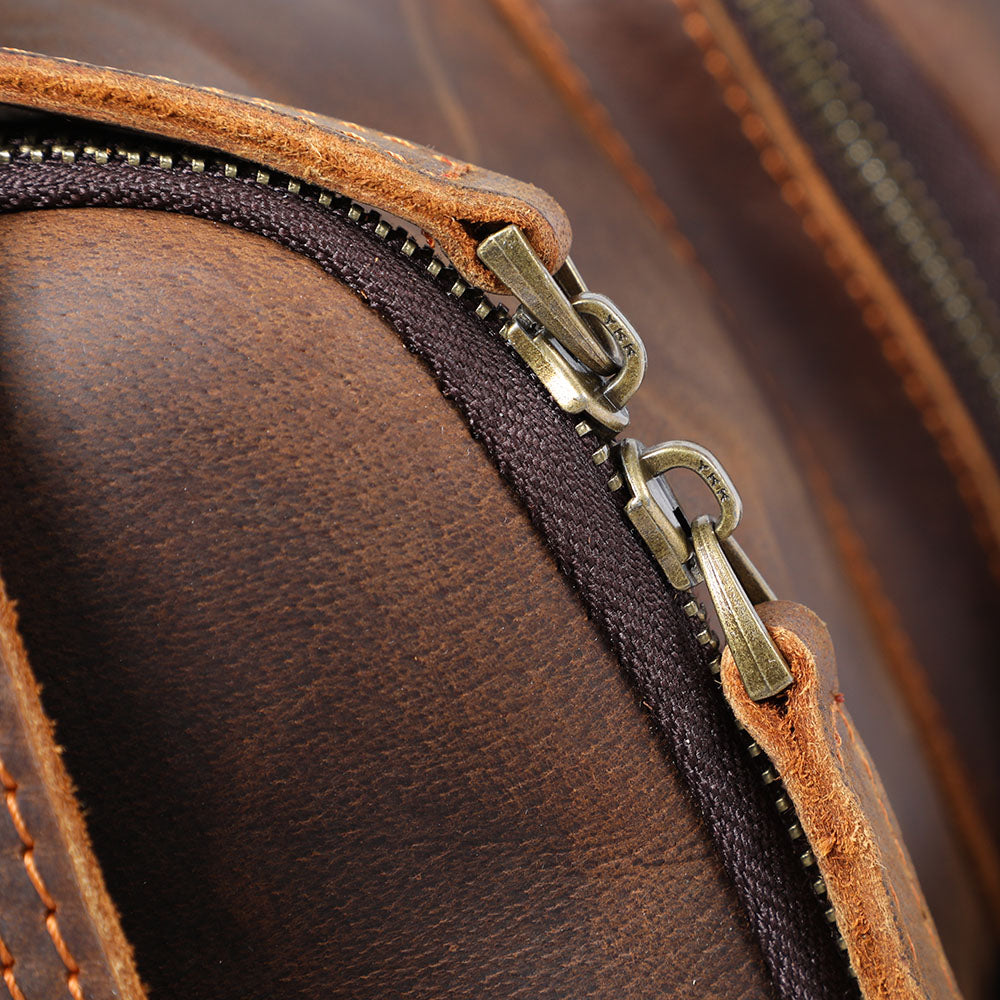 Men’s Full-Grain Leather Laptop Backpack | Charles