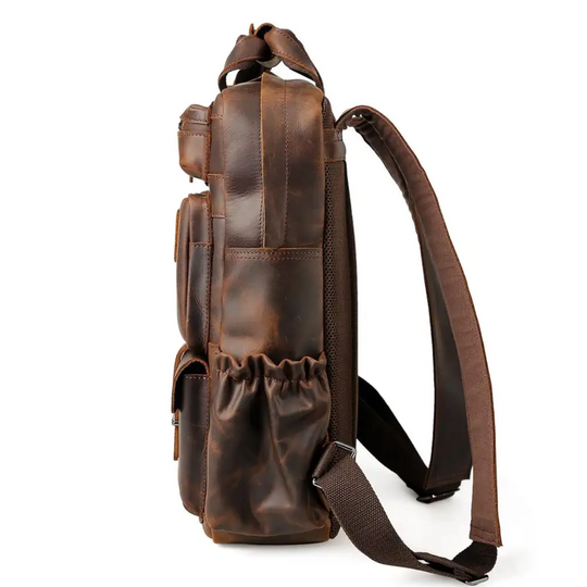 Men’s Horse Leather 15.6″ Laptop Backpack | Kevin