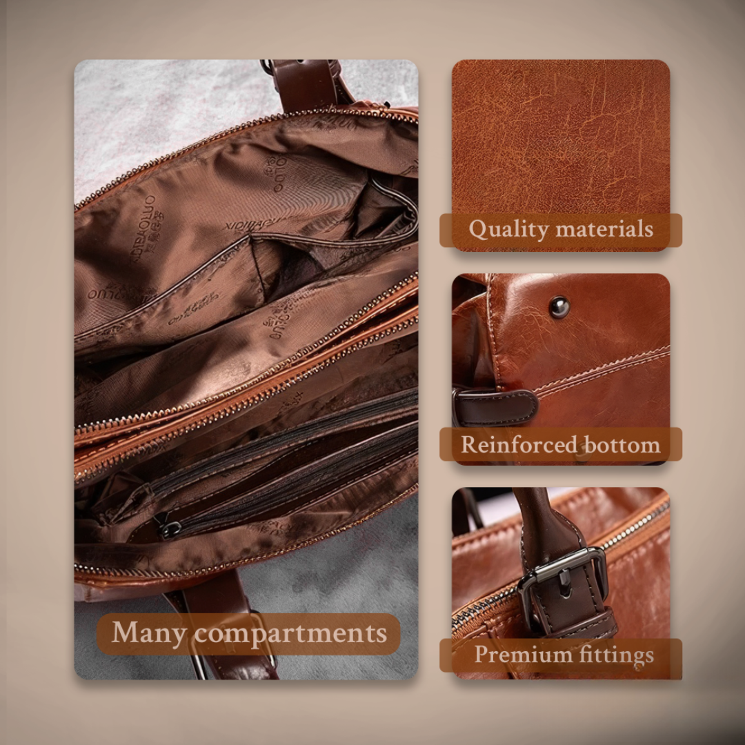 Women’s Medium Brown Leather Satchel Bag – Silke’s Luxe Statement Everyday Handbag