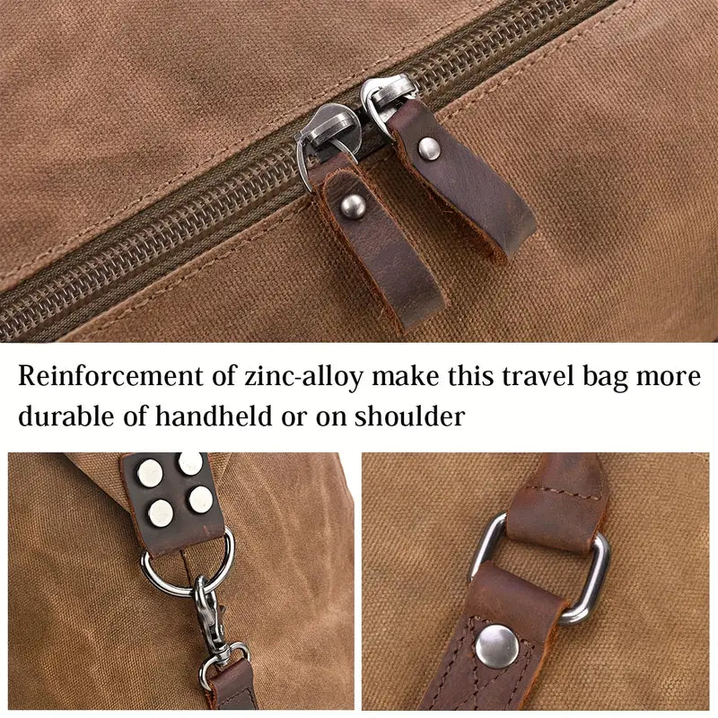 Men’s Canvas Weekender Travel Bag + FREE Toiletry Bag | Stephen