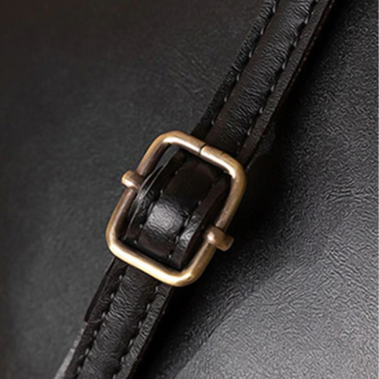 Women’s Small Black Leather Vintage Kiss-Lock Bag – Retro Crossbody & Top Handle Purse