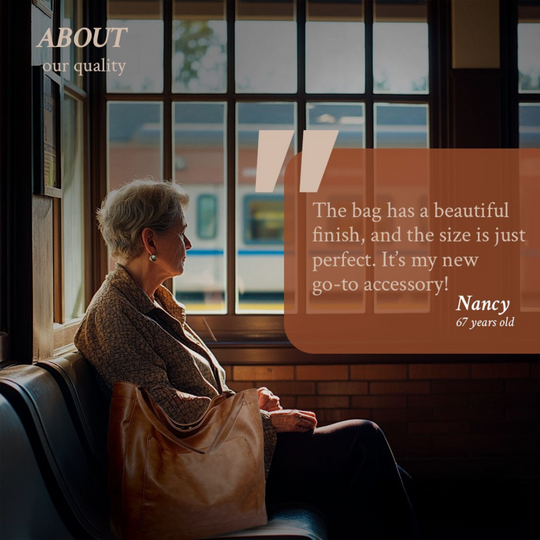 Women’s Large Brown Leather Tote Shoulder Bag – Aurora’s Charm Vintage Everyday Shopper