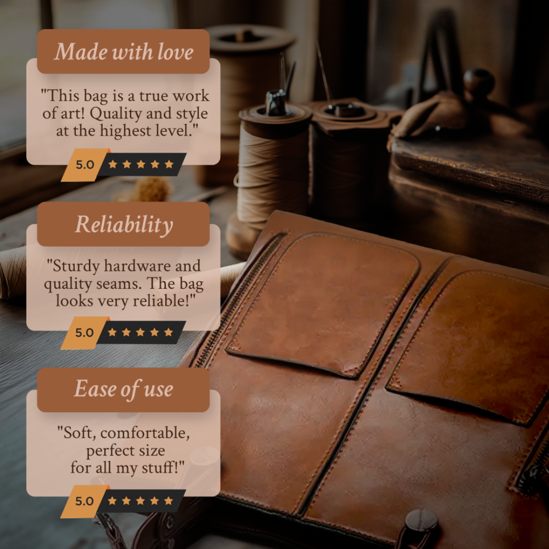 Women’s Brown Leather Shoulder Tote Bag – Ilse’s Timeless Elegance Work Handbag