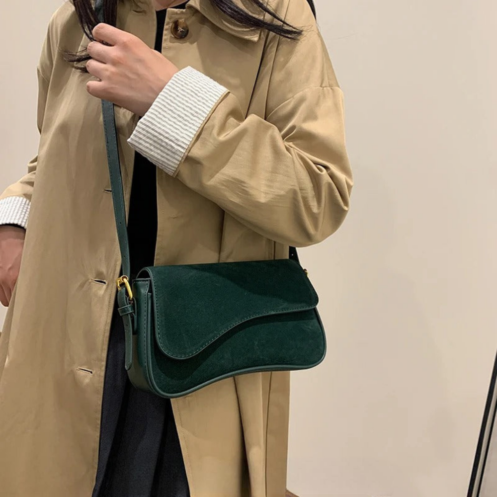 Women’s Leather Compact Shoulder Bag | Aria