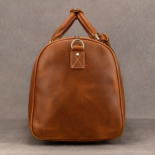 Men’s Full-Grain Leather Large Travel Duffle Bag | Joseph