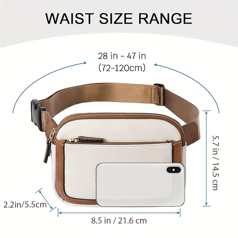 Unisex Brown Leather Fanny Pack – Aspen Sport Crossbody Waist Bag for Travel & Outdoor Activities