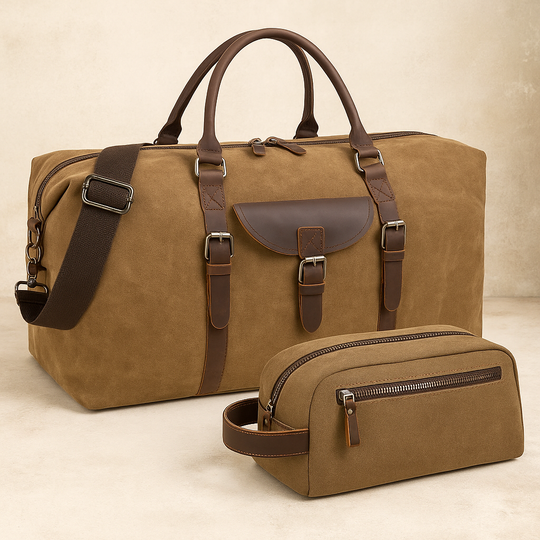 Men’s Canvas Weekender Travel Bag + FREE Toiletry Bag | Stephen