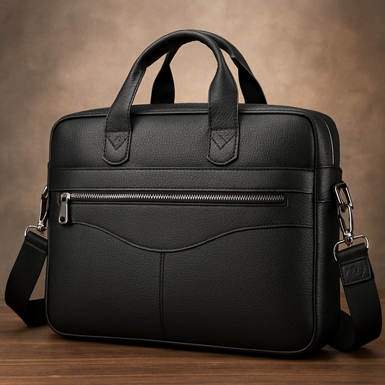 Tyler – Vintage Leather Crossbody Briefcase | Slim Men’s Messenger