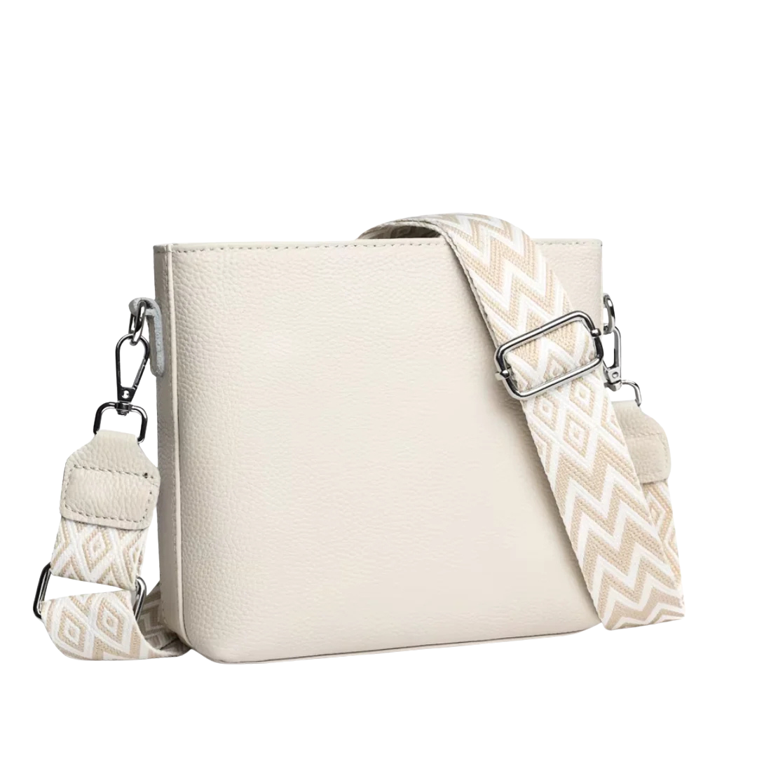 Women’s Leather Crossbody Bag with Geometric Strap | Ivy