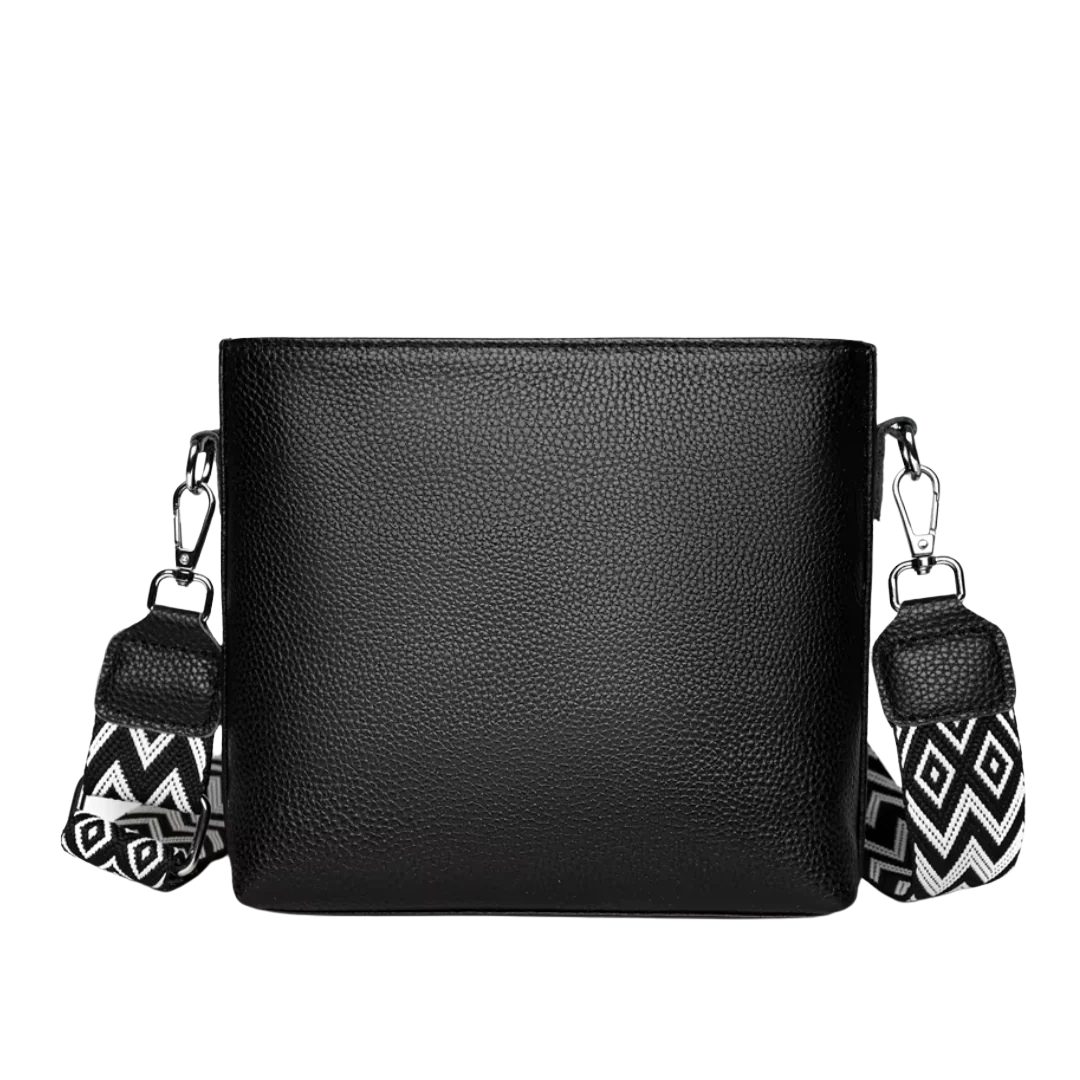 Women’s Leather Crossbody Bag with Geometric Strap | Ivy