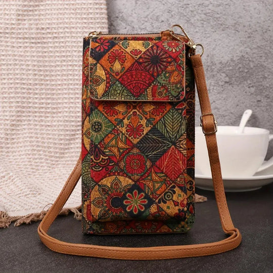 Women’s Boho Floral Crossbody Phone Wallet | Lila