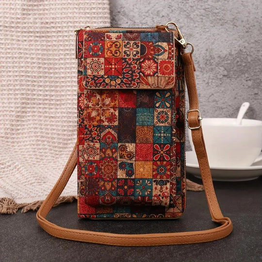 Women’s Boho Floral Crossbody Phone Wallet | Lila