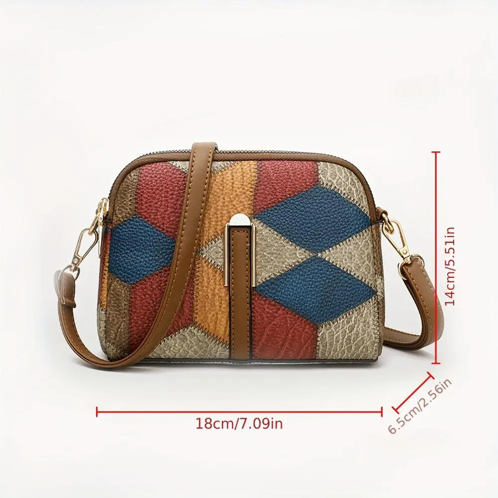 Women’s Patchwork Leather Mini Crossbody Bag | Luna
