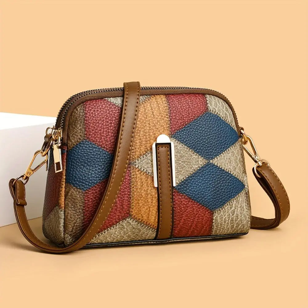 Women’s Patchwork Leather Mini Crossbody Bag | Luna