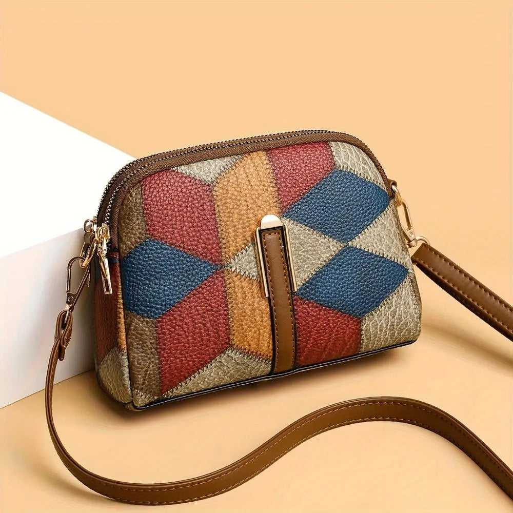 Women’s Patchwork Leather Mini Crossbody Bag | Luna