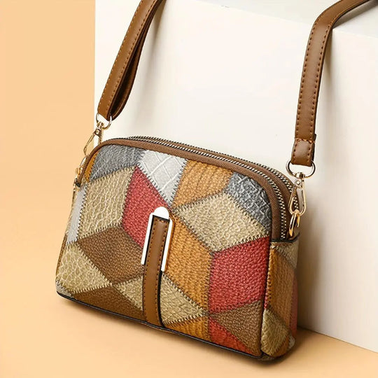 Women’s Patchwork Leather Mini Crossbody Bag | Luna