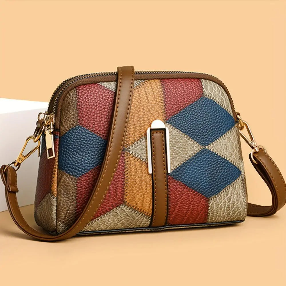 Women’s Patchwork Leather Mini Crossbody Bag | Luna