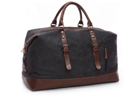 Unisex Large Waterproof Waxed Canvas Leather Travel Holdall 42L | Alex