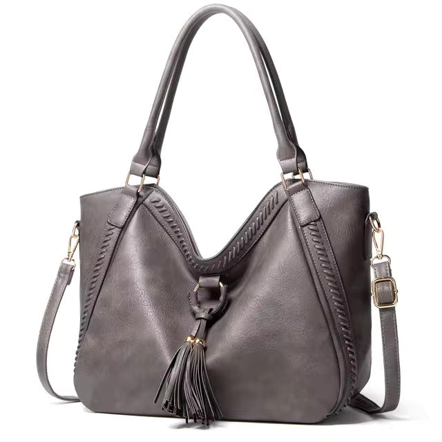 Women’s Brown Leather Large Shoulder Bag | Nellie