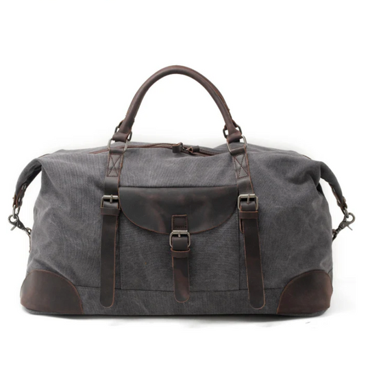 Men’s Large Canvas Leather Weekend Duffel Bag | Ronaldo