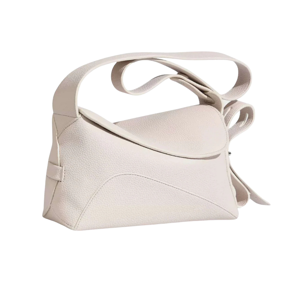 Women’s Sculpted Leather Shoulder Bag with Asymmetrical Flap | Arden