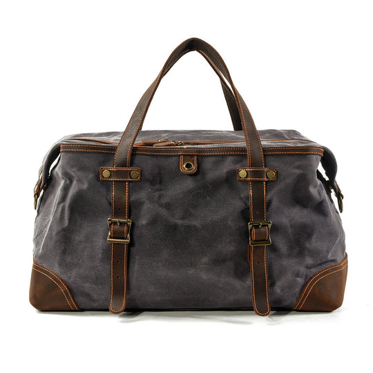 Unisex Waterproof Waxed Canvas Leather Travel Duffel | Anthony