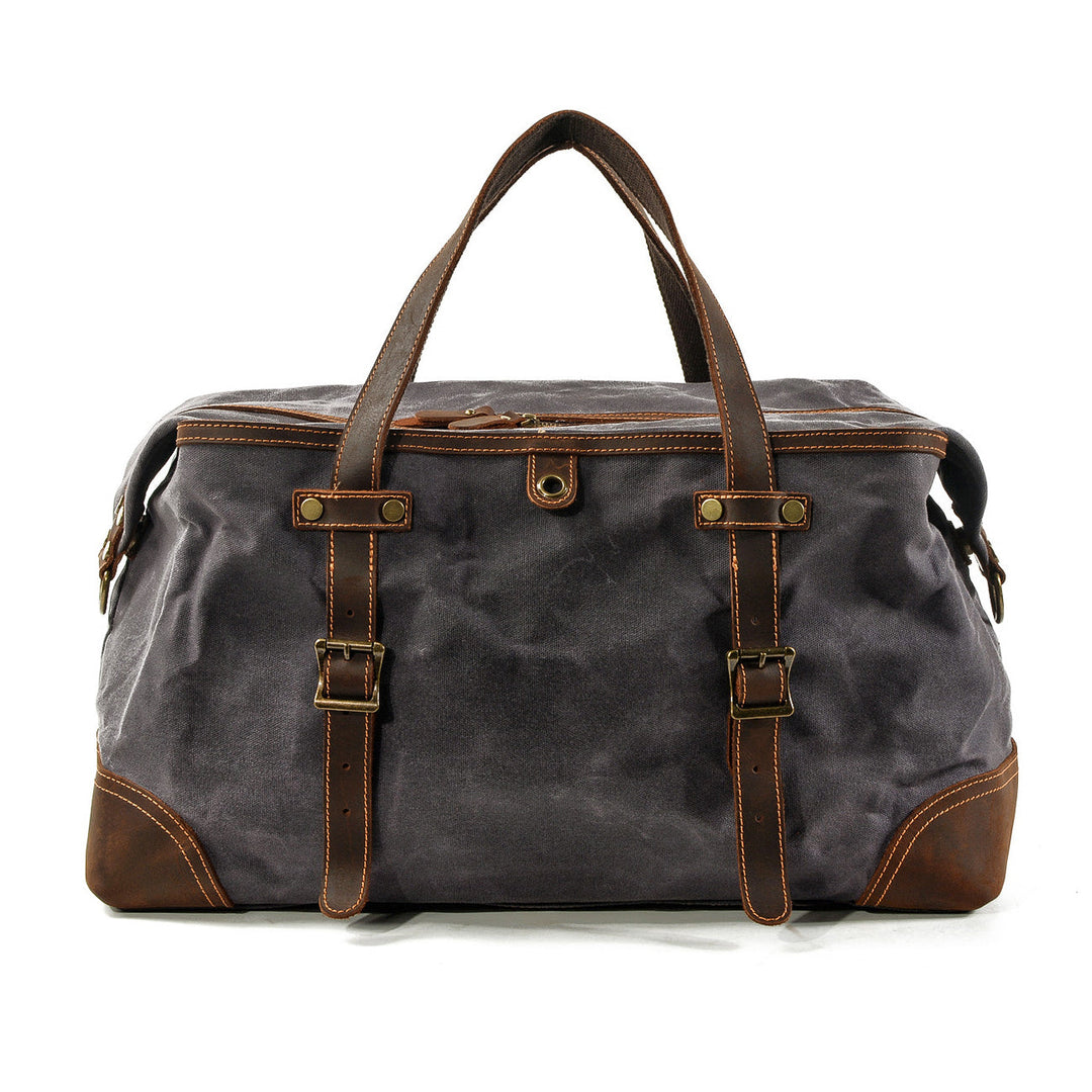 Unisex Waterproof Waxed Canvas Leather Travel Duffel | Anthony