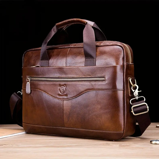 Men’s Full-Grain Leather Laptop Messenger Bag 15" | Jared