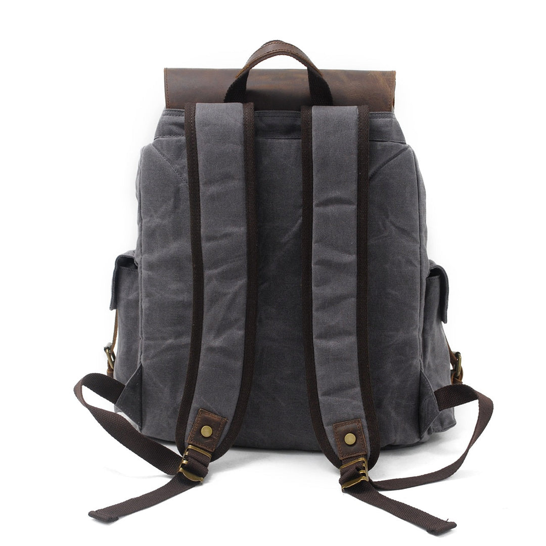 Unisex Vintage Waxed Canvas Travel Backpack | Jacob