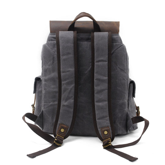 Unisex Vintage Waxed Canvas Travel Backpack | Jacob