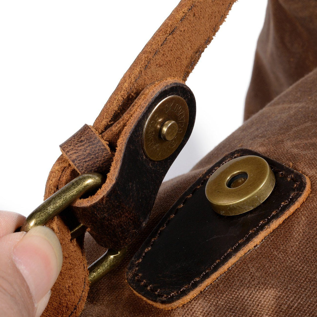 Men’s Vintage Canvas Leather Backpack | James