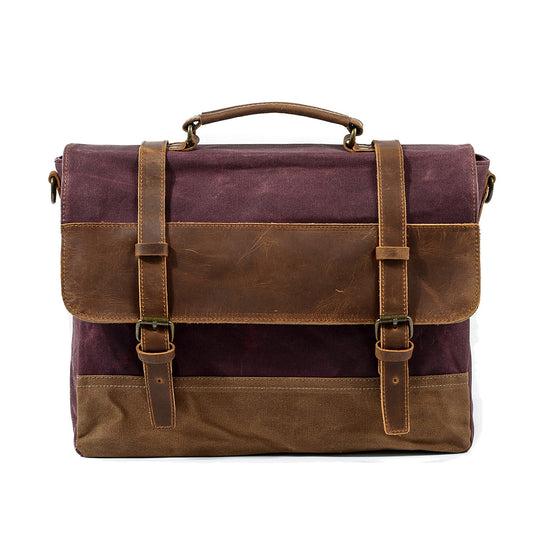 Jack – Water-Resistant Waxed Canvas Messenger Bag | Vintage & Durable