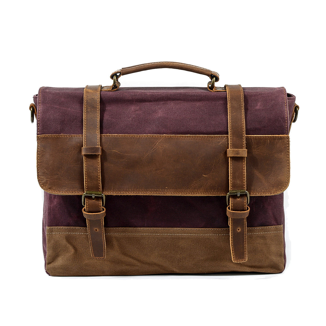 Jack – Water-Resistant Waxed Canvas Messenger Bag | Vintage & Durable