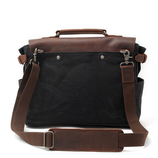 Men’s Vintage Waxed Canvas & Leather Messenger Bag | Alexander