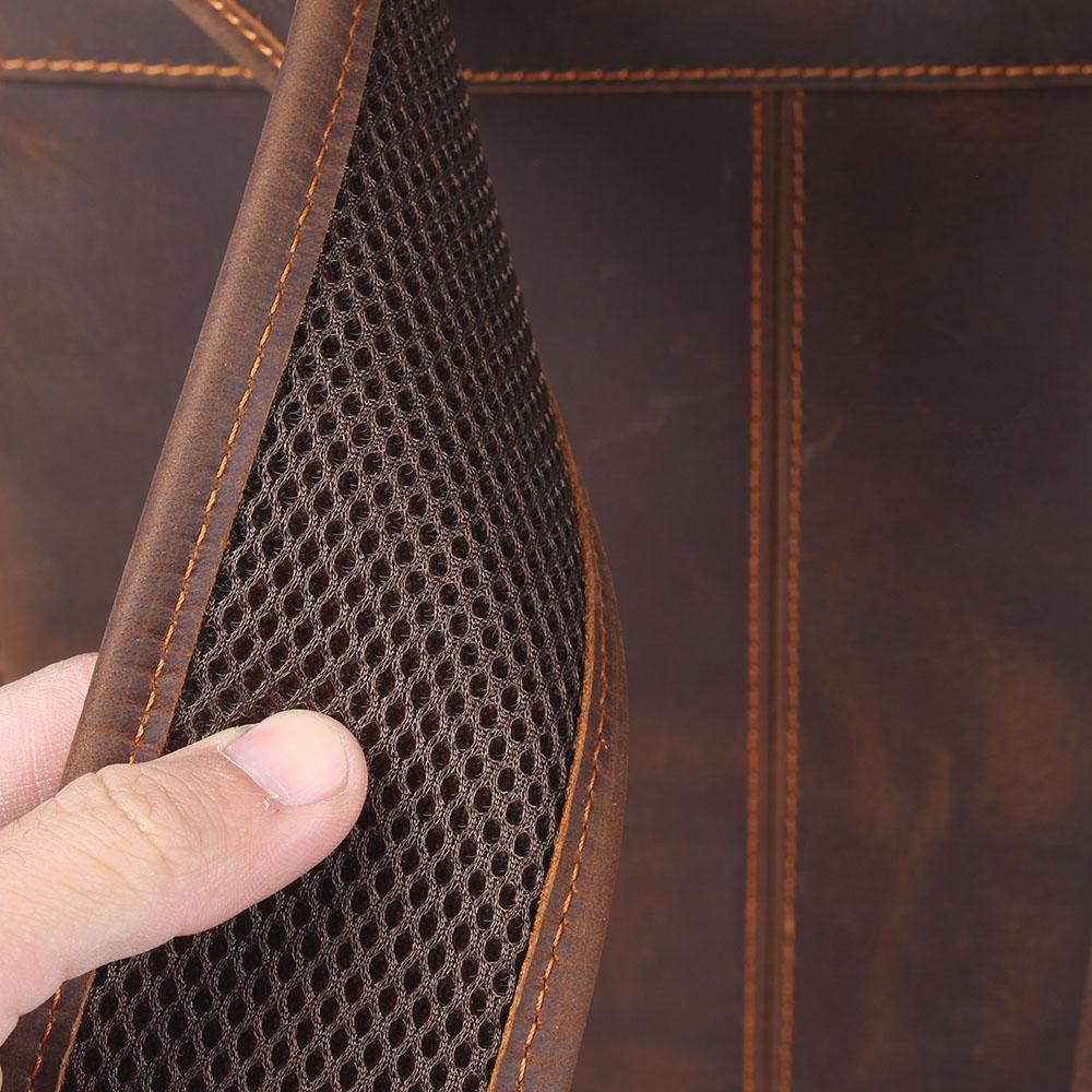 Men’s Retro Full-Grain Leather Travel Backpack | Robert