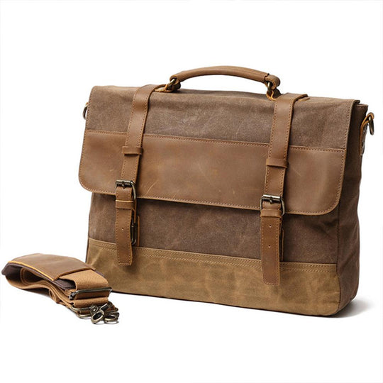 Jack – Water-Resistant Waxed Canvas Messenger Bag | Vintage & Durable