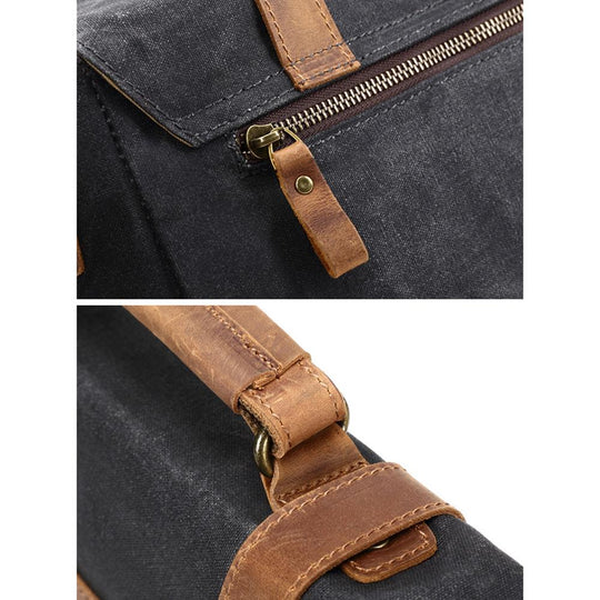 Jack – Water-Resistant Waxed Canvas Messenger Bag | Vintage & Durable