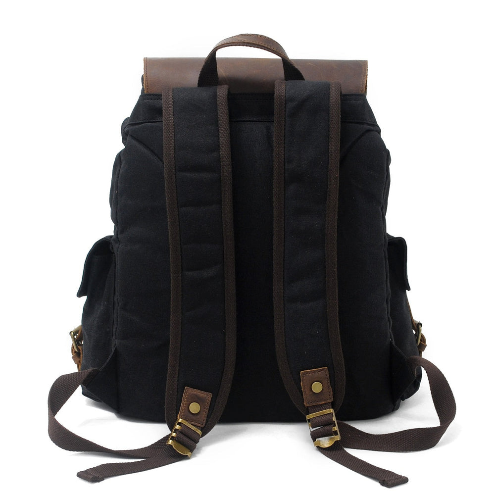 Unisex Vintage Waxed Canvas Travel Backpack | Jacob