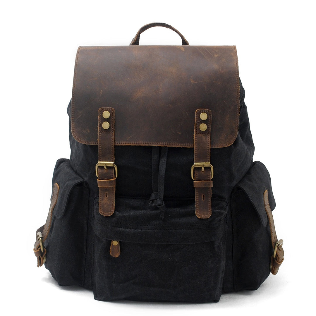 Unisex Vintage Waxed Canvas Travel Backpack | Jacob