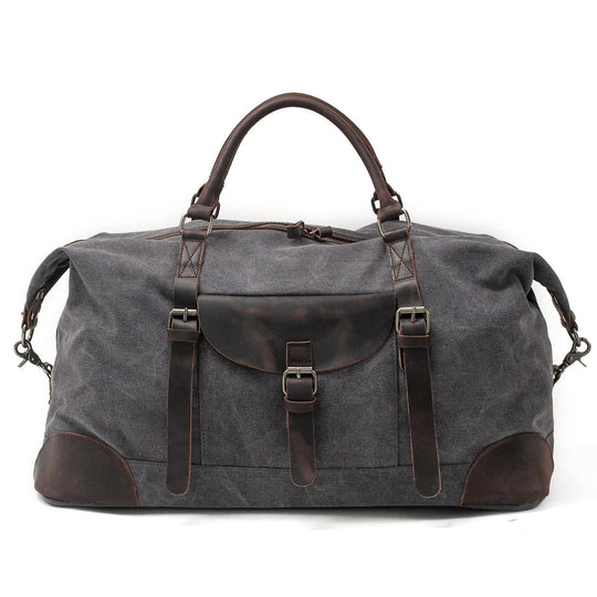 Unisex Heavy-Duty Canvas Leather Large Travel Duffel | Thomas