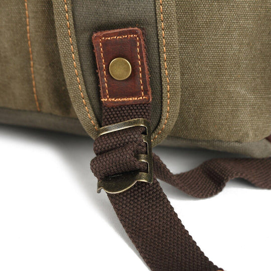 Men’s Heavy-Duty Waxed Canvas Hiking Backpack | John