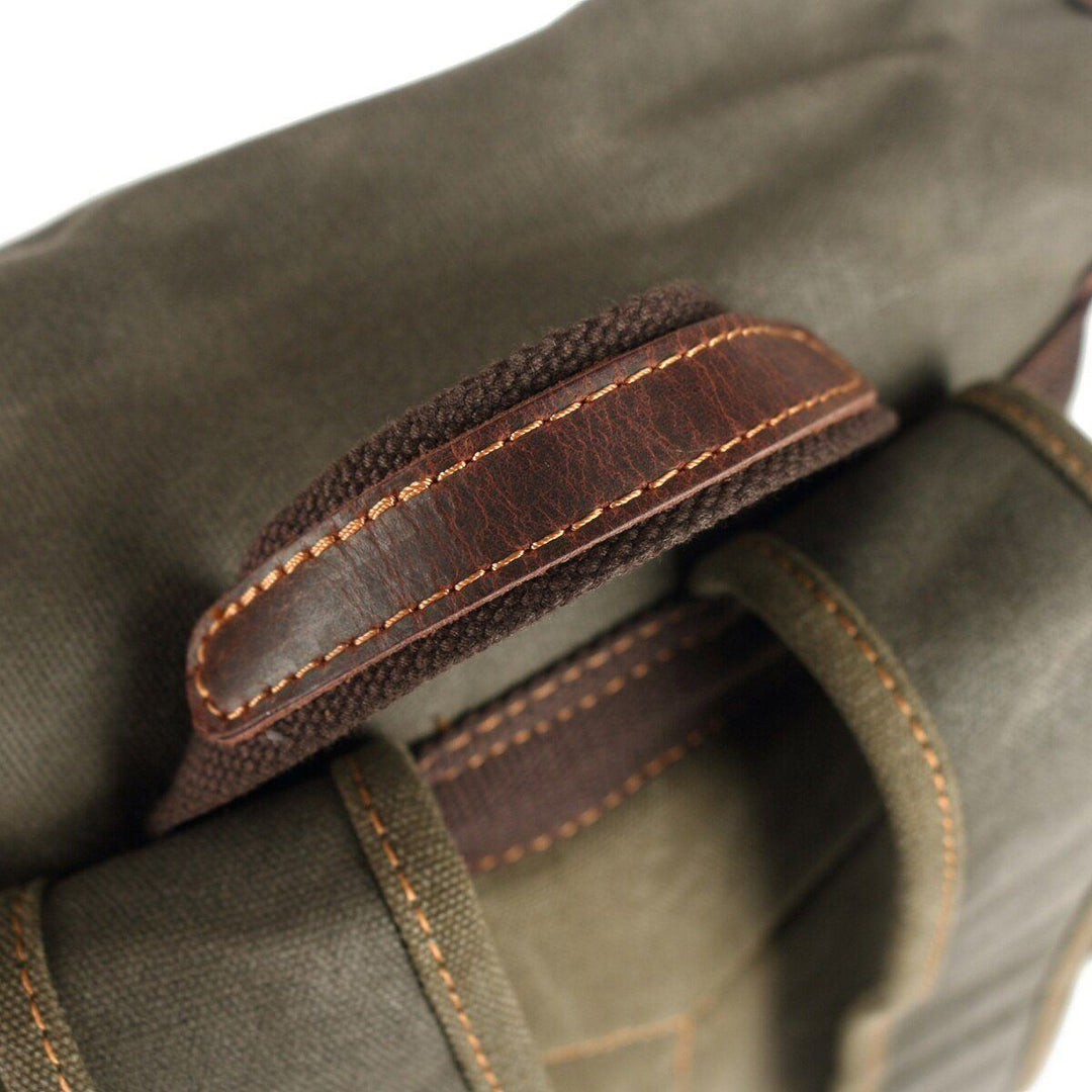 Men’s Heavy-Duty Waxed Canvas Hiking Backpack | John