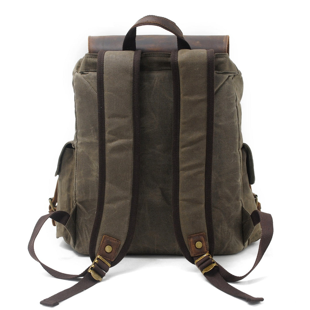 Unisex Vintage Waxed Canvas Travel Backpack | Jacob