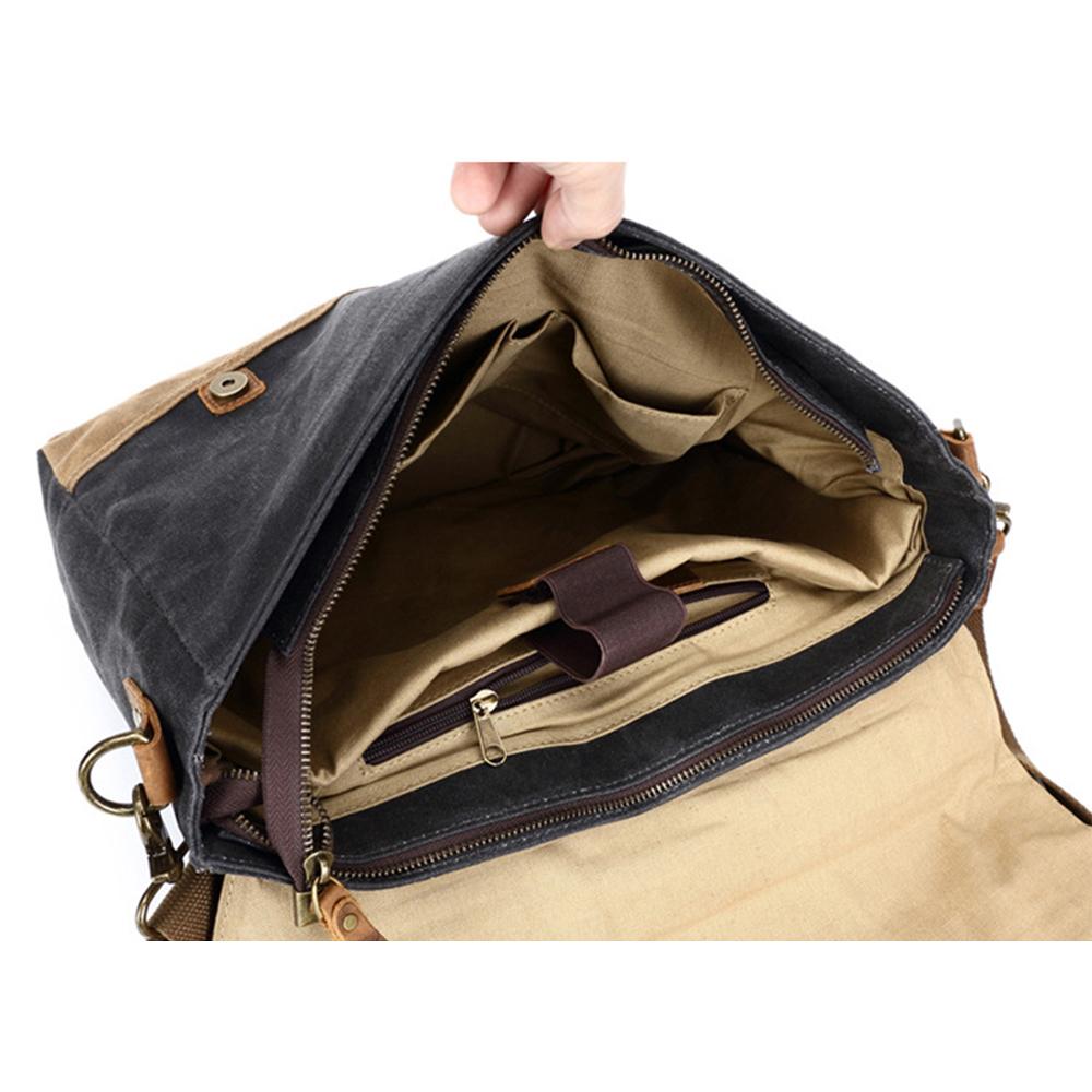 Jack – Water-Resistant Waxed Canvas Messenger Bag | Vintage & Durable