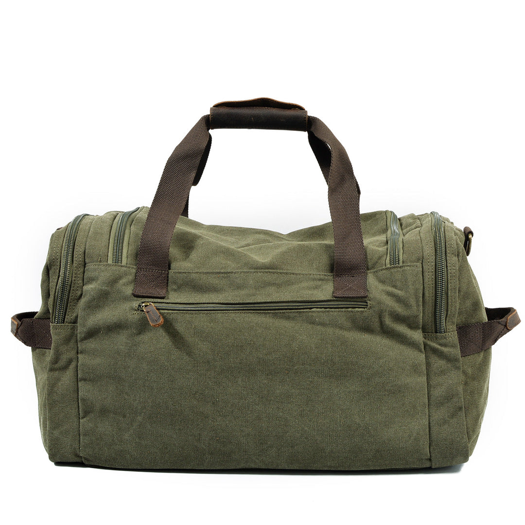 Men’s Waxed Canvas Leather Duffle Bag | David