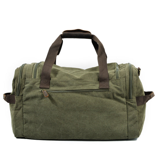 Men’s Waxed Canvas Leather Duffle Bag | David