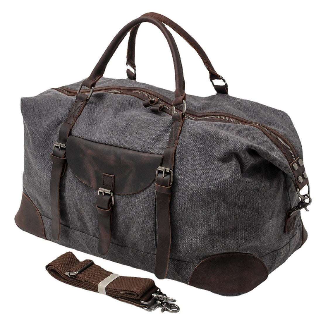 Unisex Heavy-Duty Canvas Leather Large Travel Duffel | Thomas