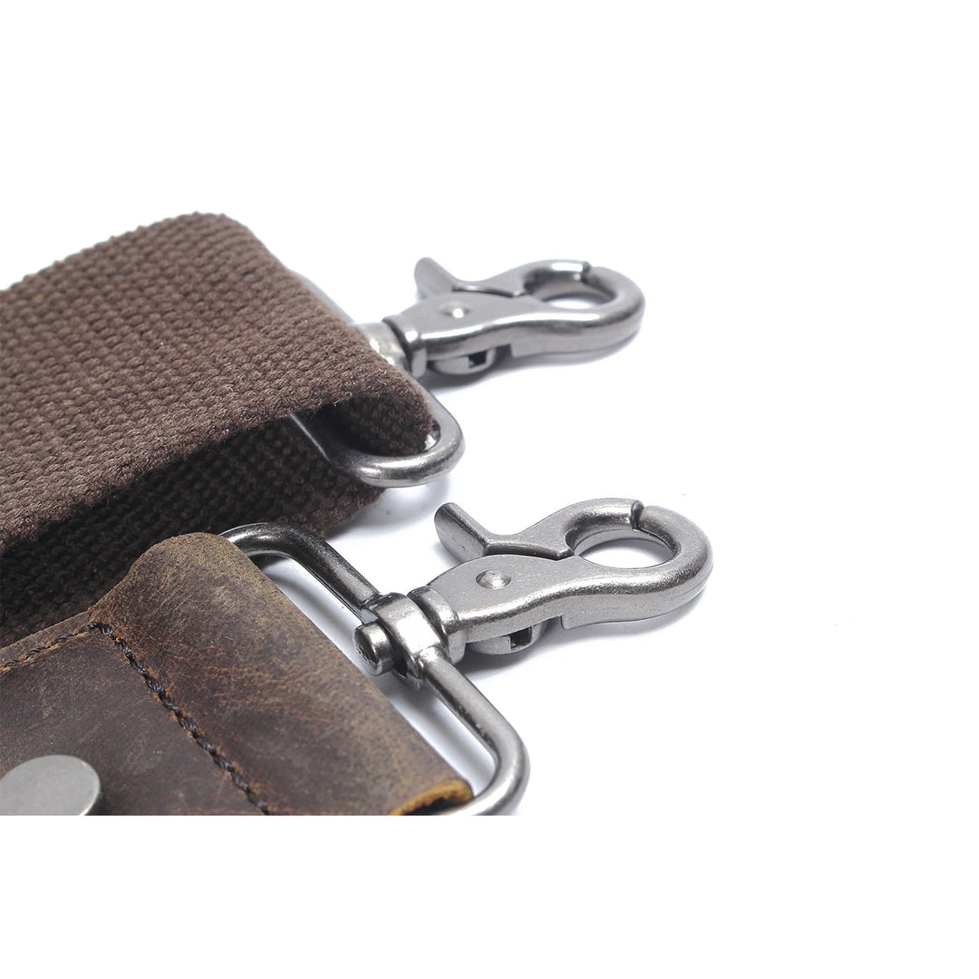 Unisex Waxed Canvas Leather Large Travel Duffel | Christopher