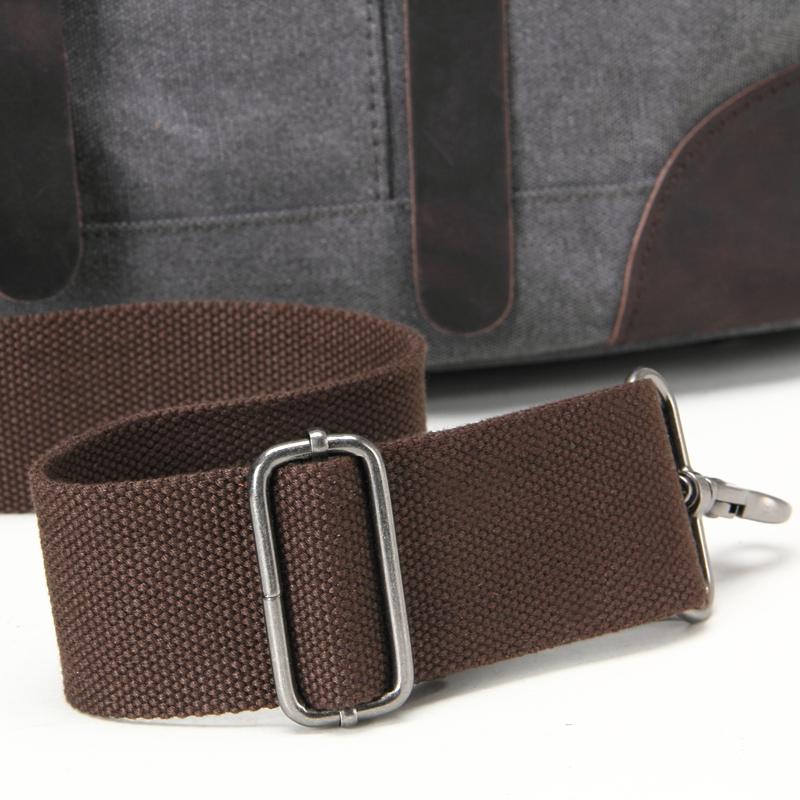 Unisex Heavy-Duty Canvas Leather Large Travel Duffel | Thomas